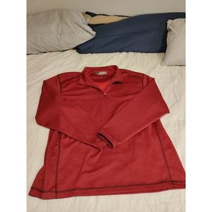 XXL Red Pebble Beach Performance Quarter Zip Pull Over Sweater